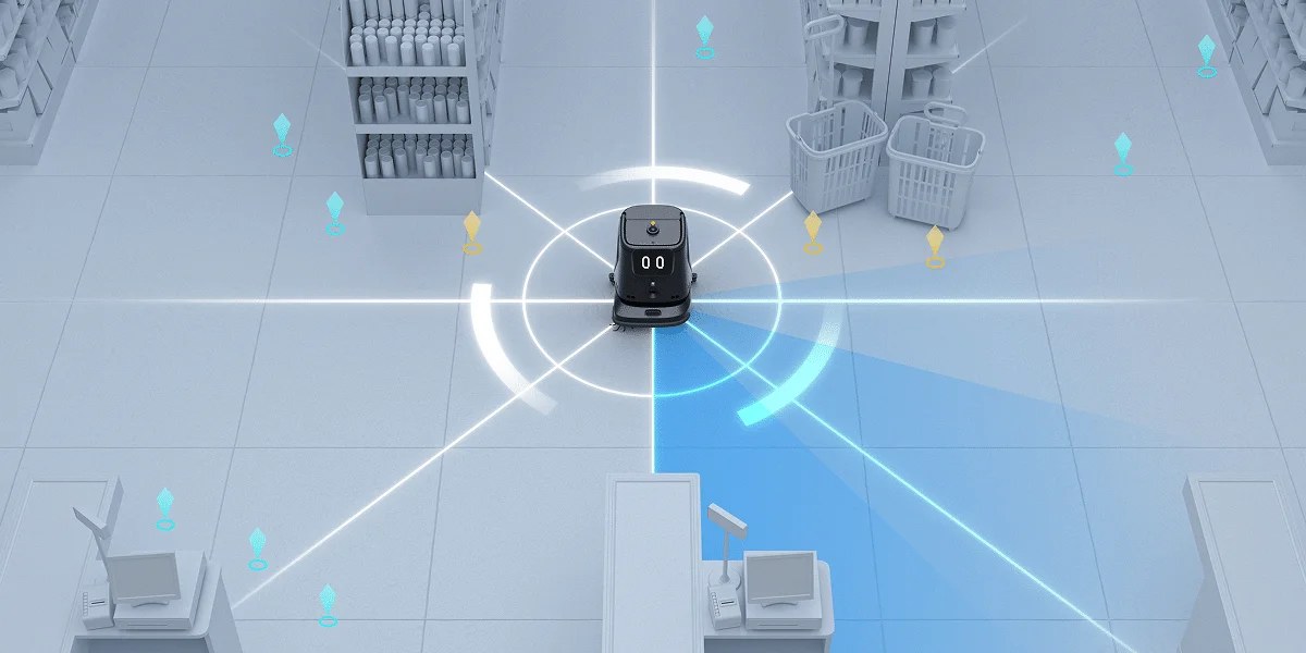 Iliustracija: CC1 Pro LiDAR ir kameromis mato aplinką prekybos salėje